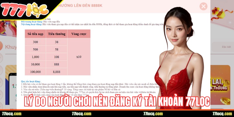 Lý do các thành viên ưu tiên tạo tài khoản tại 77loc Lý do các thành viên ưu tiên tạo tài khoản tại 77loc